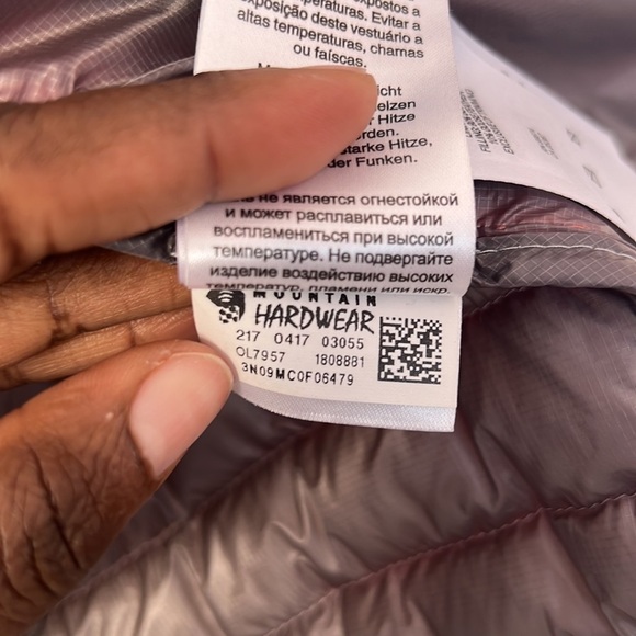 Mountain Hard Wear Nikwax Hydrophobic Down Jacket Size XS Red Ghost Whisperer - Picture 10 of 12